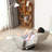 360 Degree Rotatable Leisure Chair With Adjustable Back And Waist Lounge Seat Thick Cushion Stable Support