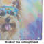 Yorkshire Terrier Hippie Dawg Glass Cutting Board Large