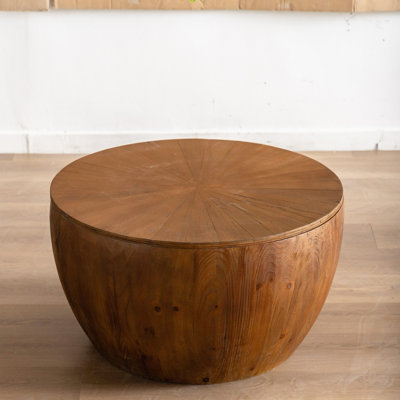 Ceferino Coffee Table,Bucket Shaped Storage Table,Wood Frame by Millwood Pines