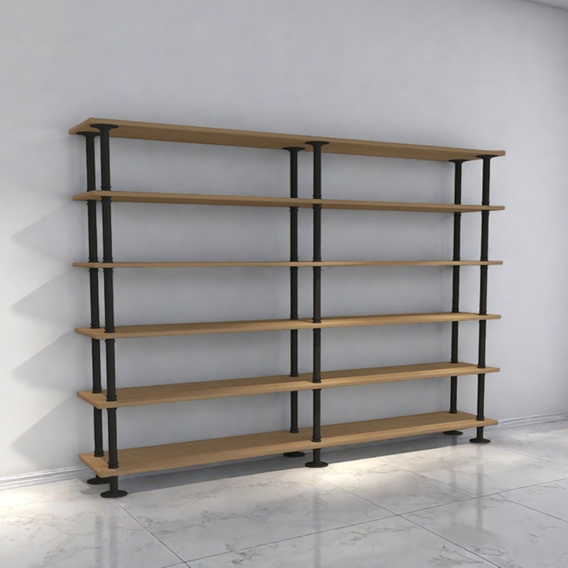 Simple and high-quality bookcase, (6 Shelves) 67.7"H x 70.8"W x 11.8"D