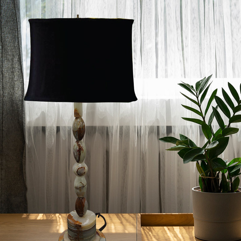 31" Tall Onyx Table Lamp "Adzic", Chartreuse