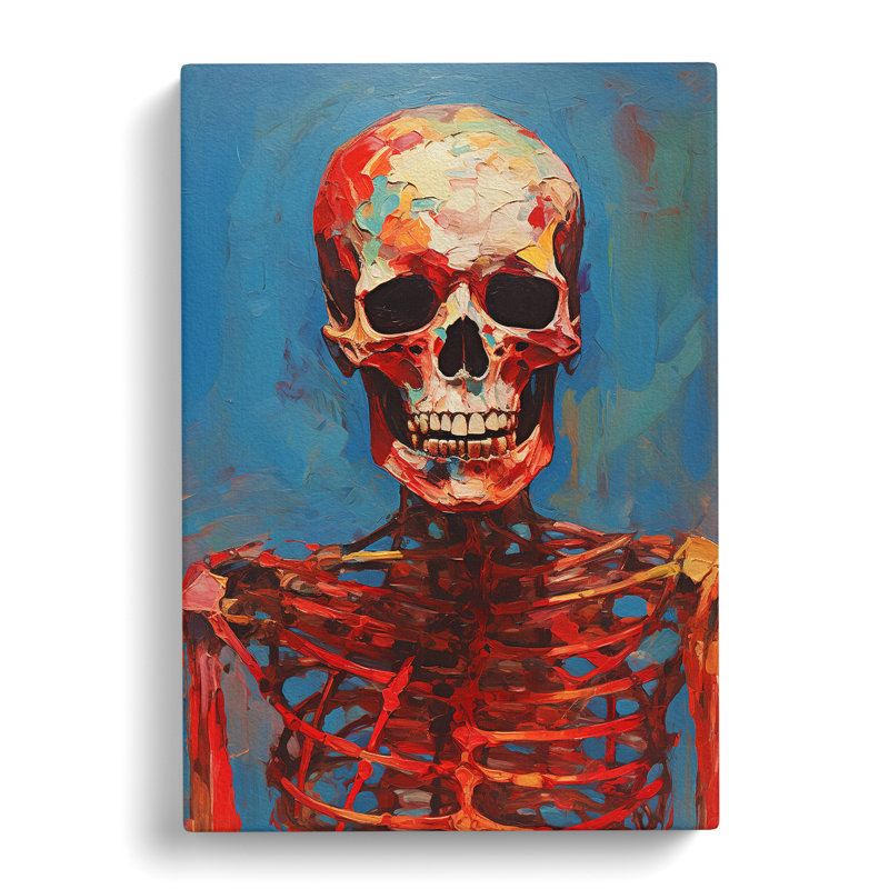 Skeleton Expressionism - No Frame Print, 60cm H x 40cm W x 3cm D