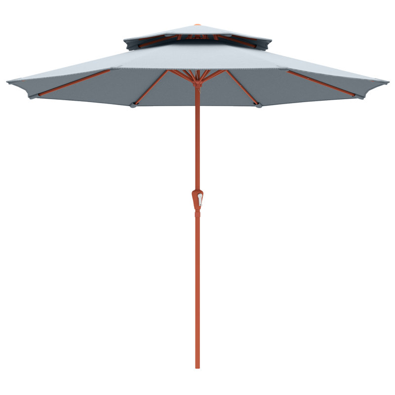 265cm Market Parasol, Grey