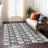 Machine Washable Indoor/Outdoor Lockway ACN2417 Geometric Rug-942329003