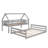 Hearthside 79.2" W x 57.2" D x 72.1" H Pine Wood Twin Over Full Bunk Bed-2109735069