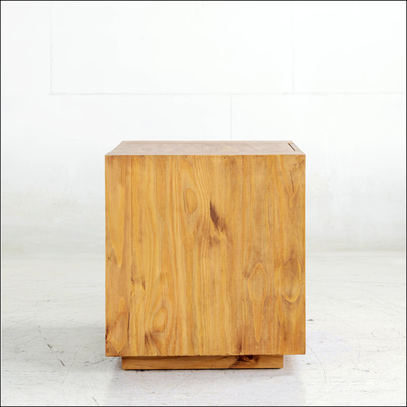Oak Finish End Table