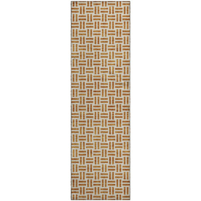 Premium Machine Washable Prisco Copper Rug