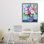 Fleurs dans un vase, cadre flottant, design par Petal Prints Design