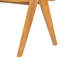 Chaise de salle à manger avec accoudoirs Chandigarh (ensemble de 2), naturel