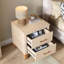 Table de chevet 2 tiroirs Traditional avec pieds en bois massif (ensemble de 2)-274014675-274014685
