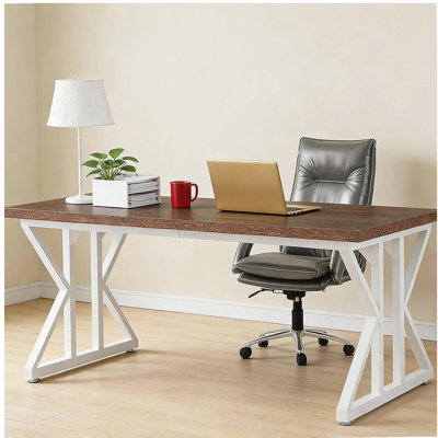 Bureau spacieux, bureau d'ordinateur, bureau d'écriture rustique