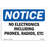 No Electronics Including Phones Radios Etc Sign