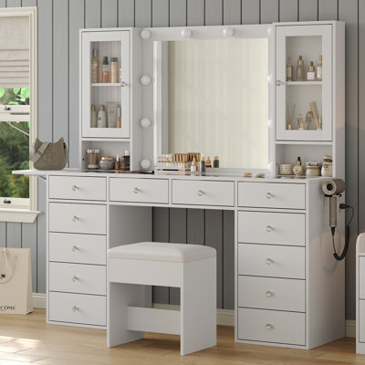 Tamon Dressing Table with Mirror