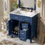 Meuble-lavabo de 30 po avec lavabo en céramique, armoire de rangement moderne avec portes à fermeture douce, tiroir profond et tiroir standard-573074928