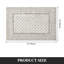Tapis oriental gris / beige à motif floral lavable à la machine avec envers antidérapant-1693107698