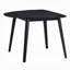Table de salle à manger contemporaine à finition noire 1 pièce