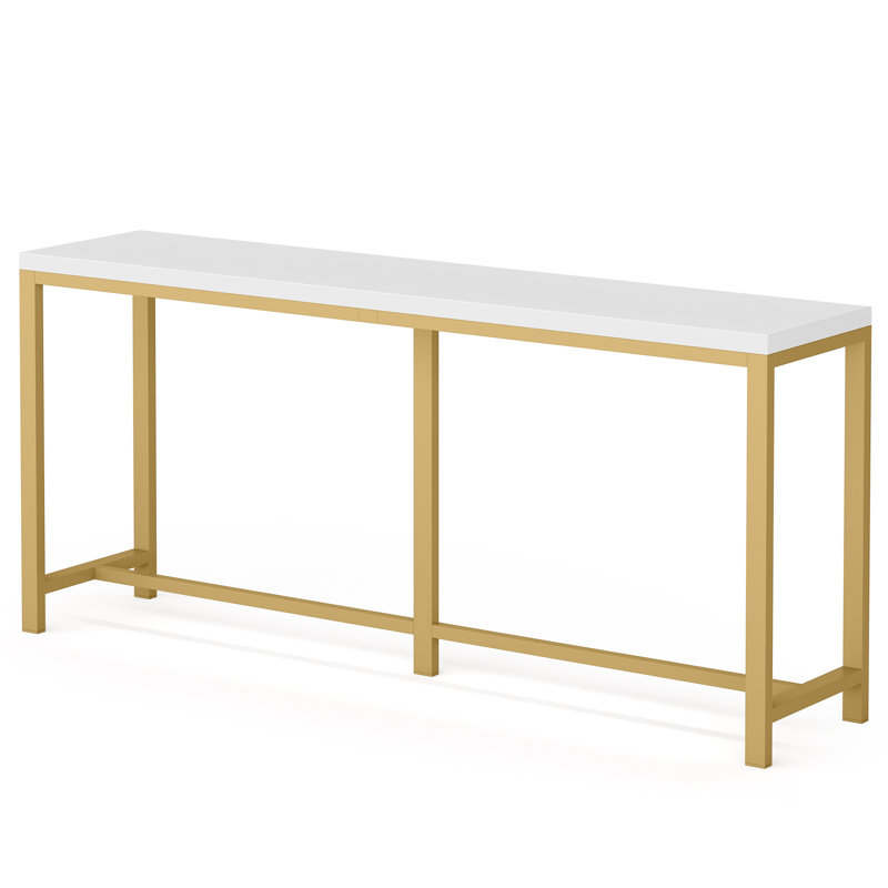 Heeter 71'' Console Table, White