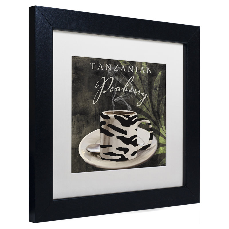 «Afrikan Coffee II» par Jadaya, impression encadrée, H 11 po x l 14 po x P 0,5 po, Blanc
