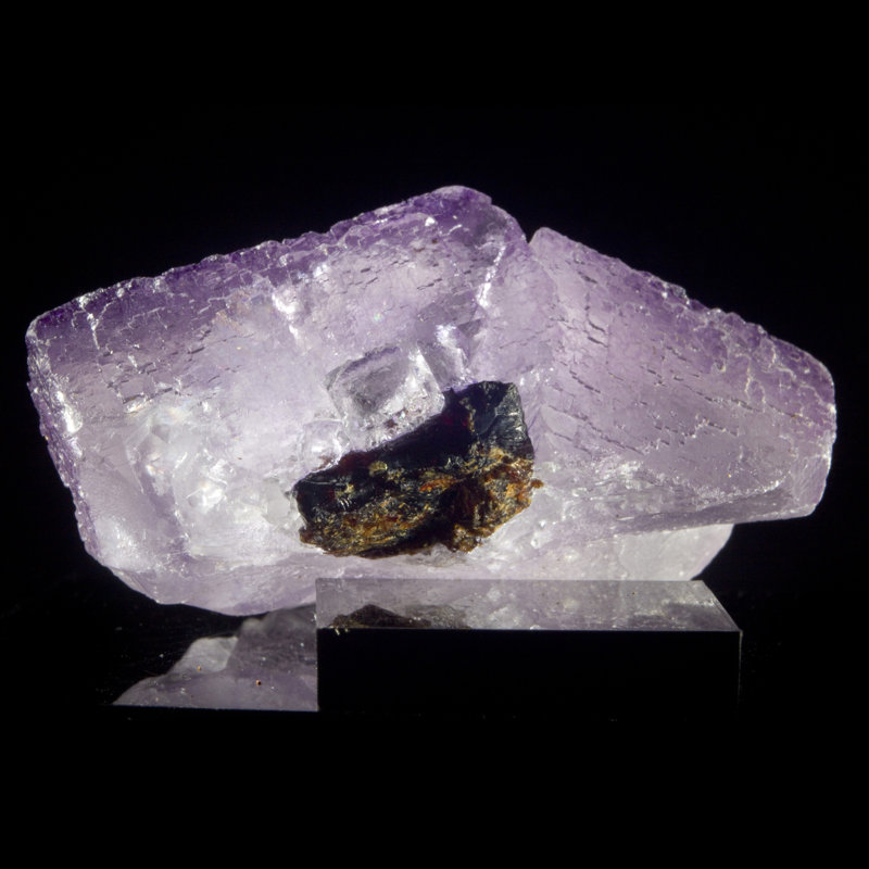 Etched Color Zoned Cubic Fluorite with Sphalerite - Elmwood Mine