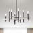 Oiti 8 - Light Steel Dimmable Chandelier-1481053878