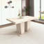 Table de salle à manger rectangulaire extensible avec base robuste