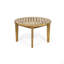 Round Slatted Wood Coffee Table
