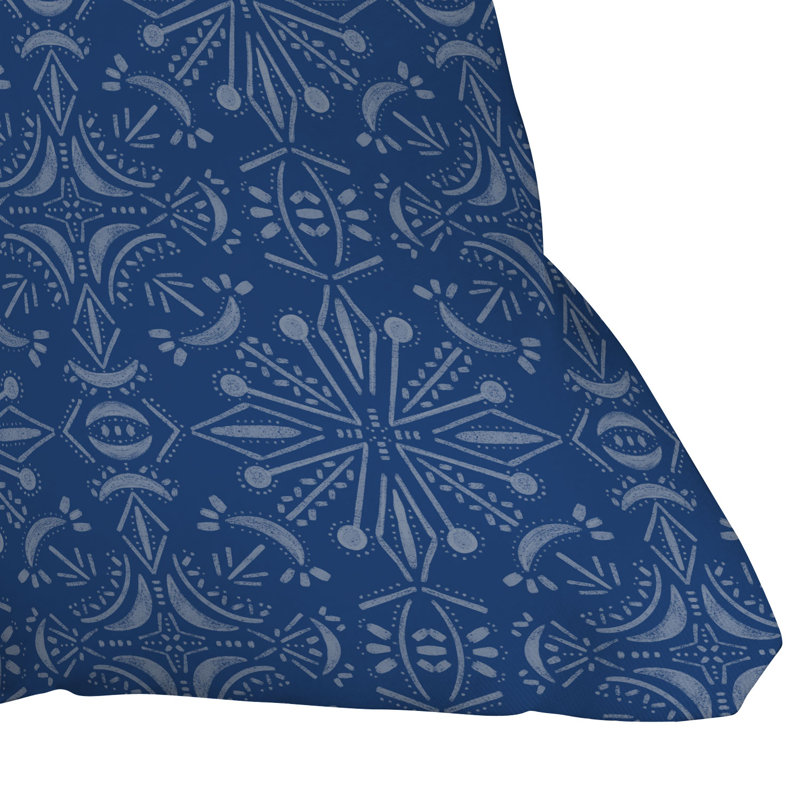  Coussin décoratif intérieur / extérieur en polyester à forme géométrique, 16 po x 16 po