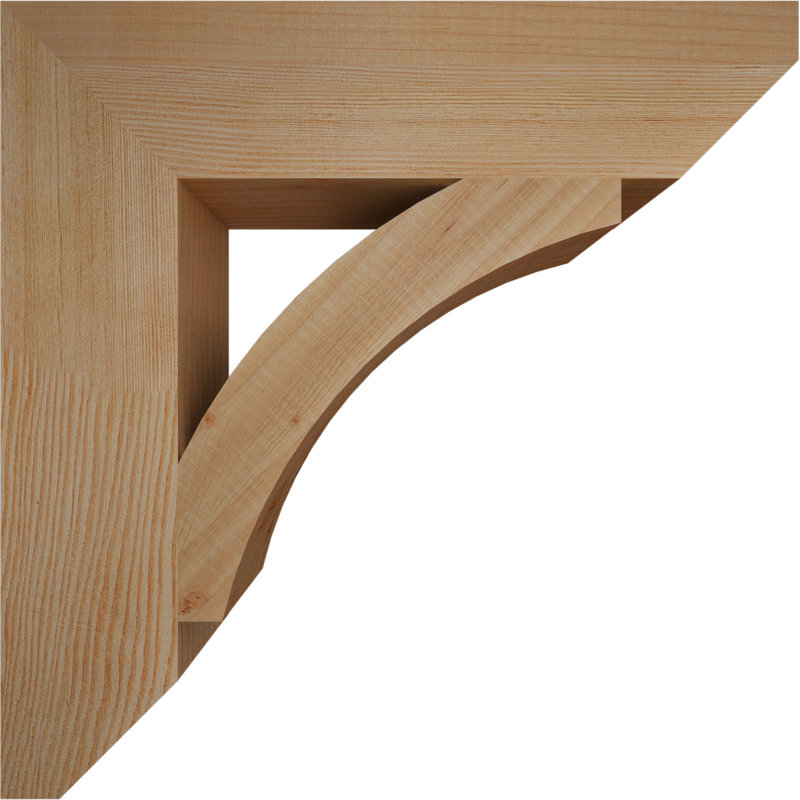 Support en bois / corbeau, Sapin de Douglas, H 18 po x l 3,5 po x P 18 po