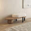 Banc rembourré blanc et brun-1692120370