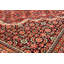 Tapis décoratif en laine rouge de conception unique noué à la main des années 1980 9 pi 7 po X 12 pi 10 po
