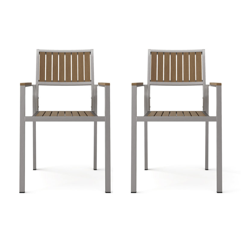 Chaises en bois de corail Cape avec ensemble repas (ensemble de 2)