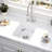 18"X16" Quartz Bar Sink - Sound Dampening & Material Comes With Bottom Grid And Strainer Assembly 18" L X 16" W Rust Stylish Construction Includes
