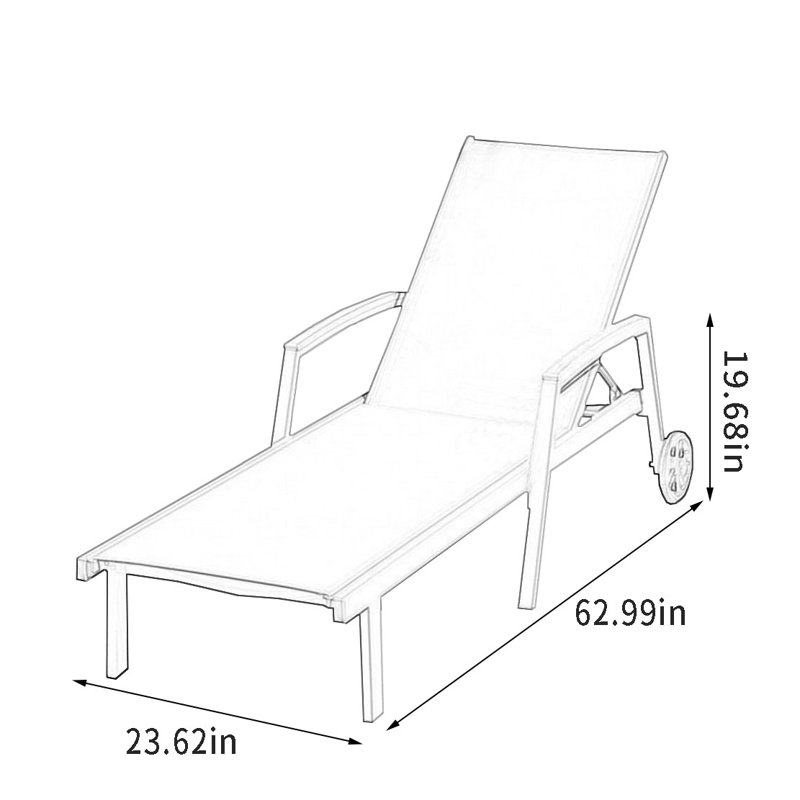 Morico Outdoor Chaise Lounge