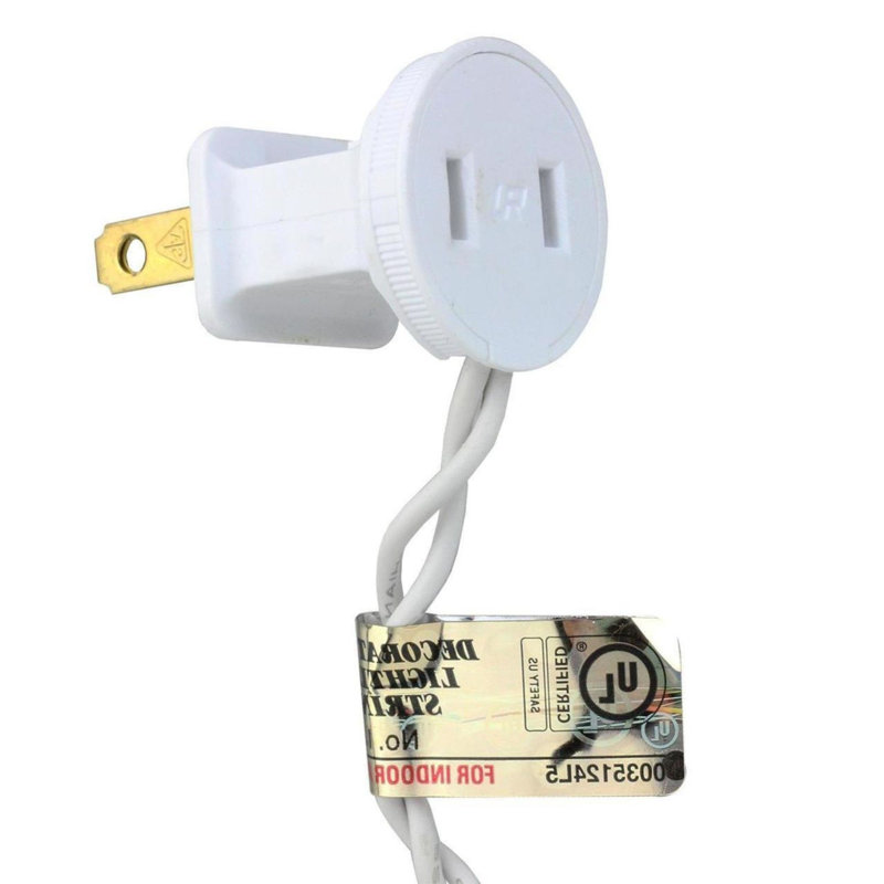 100-Count Mini Christmas Light Set 49.6ft Wire, White, Green