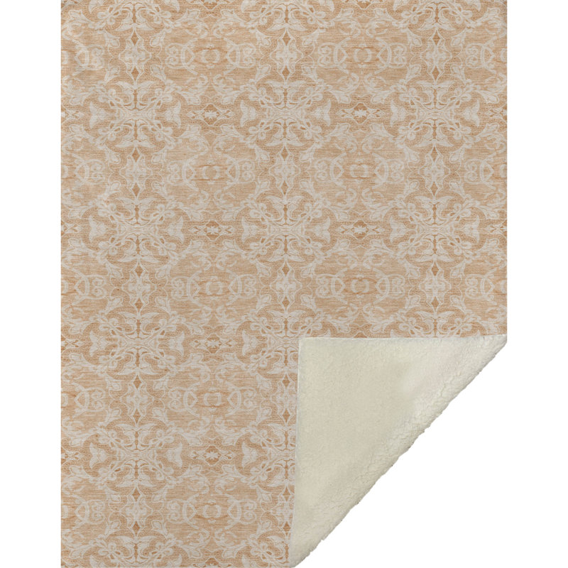 Jeté Sherpa ASB784 Addison, Saumon