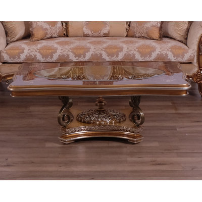 Raffaello II 2 - Piece Glass Top Living Room Table Set