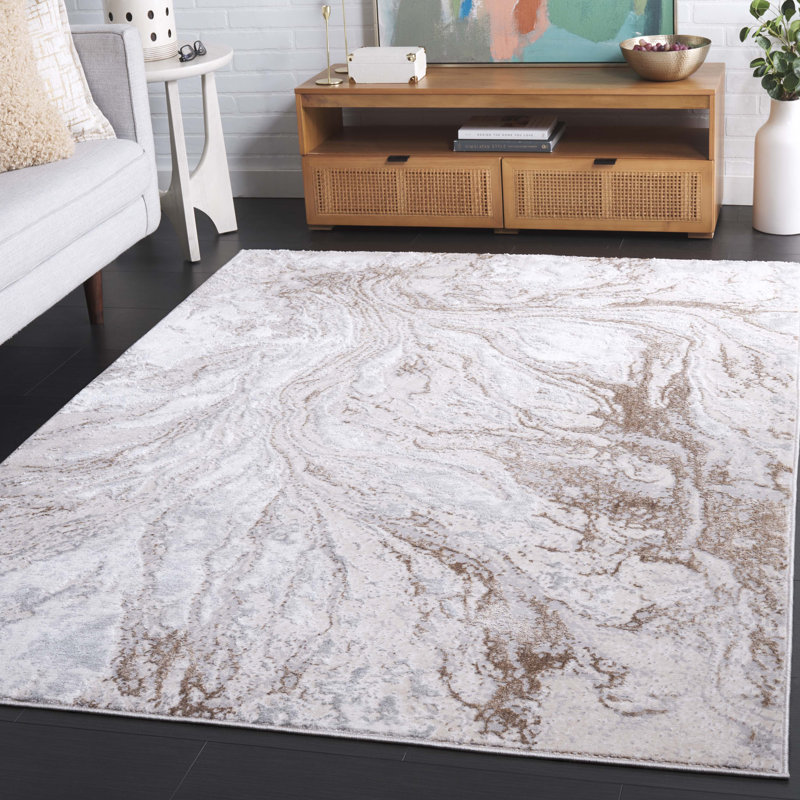 Tapis abstrait Kayliann Performance, Rectangle 5 pi 3 po x 7 pi