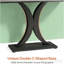Console compacte, table de vestibule de style industriel moderne, table de canapé robuste