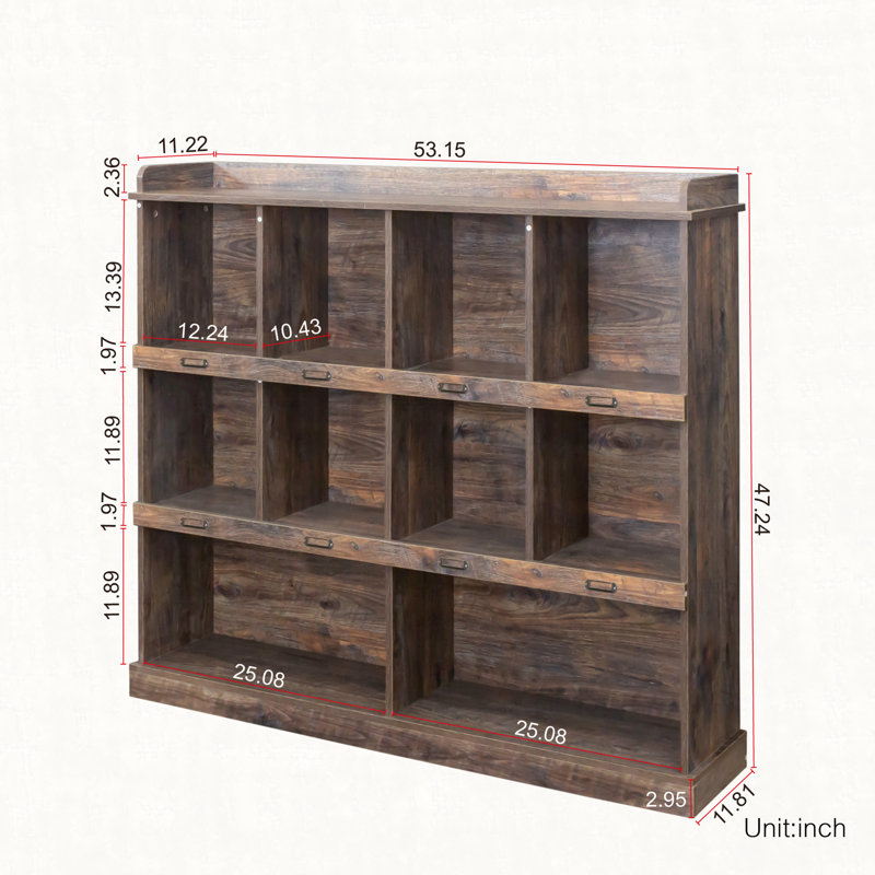 10-shelf Bookcase, Espresso