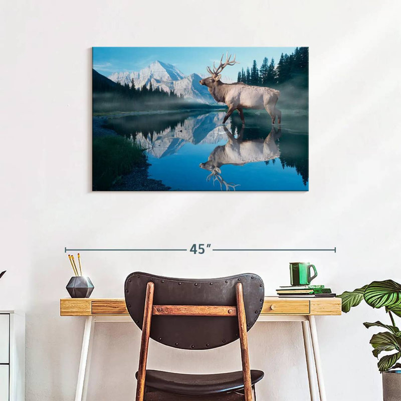 Reflections Of Glacier, 24" H x 36" W