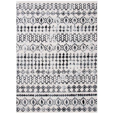 Tapis ivoire / noir Jorah Southwestern