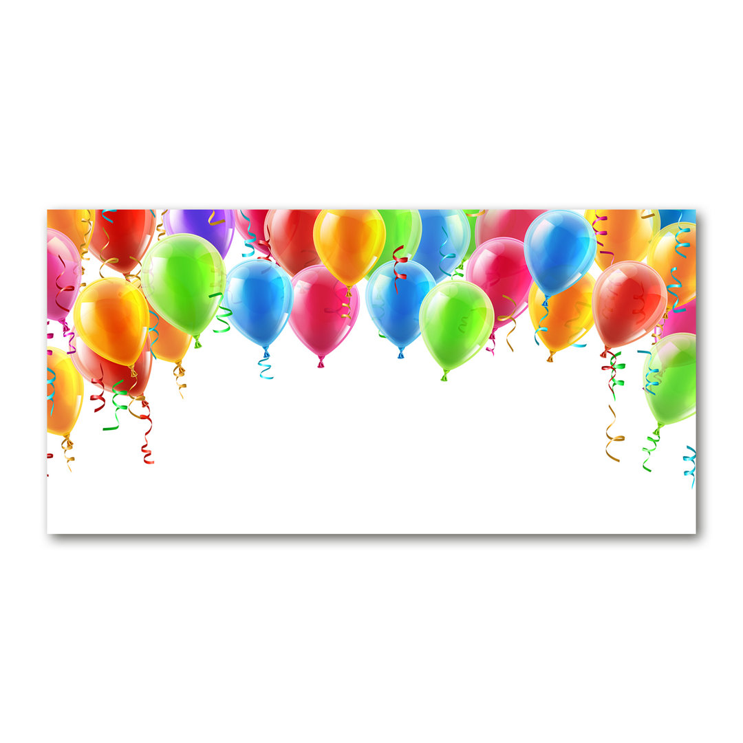 Bunte Ballons - Kunstdrucke auf Leinwand - Wrapped Canvas