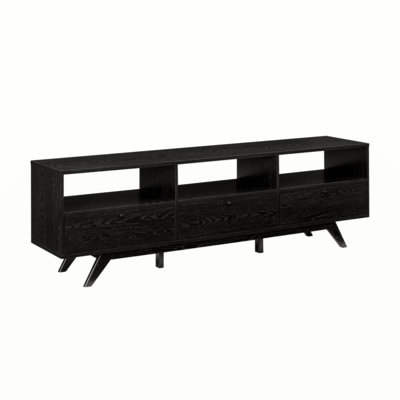 Modern Scandi 3-Door Low Profile TV Stand For Tvs Up To 80 Inches â Mocha -  George Oliver, D3CA51429E0B41BBAC2669A0C39A7185