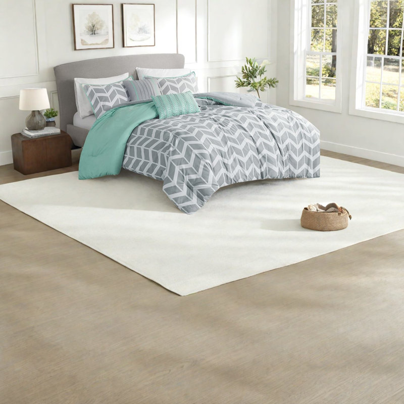 Ensembles de literie confortables et de couleur turquoise, style moderne pour la maison