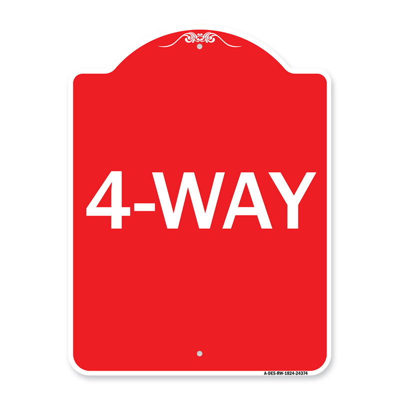 Enseigne Signmission Designer Series - 45 minutes de stationnement / 24417, H 18" x l 18" x P 1"