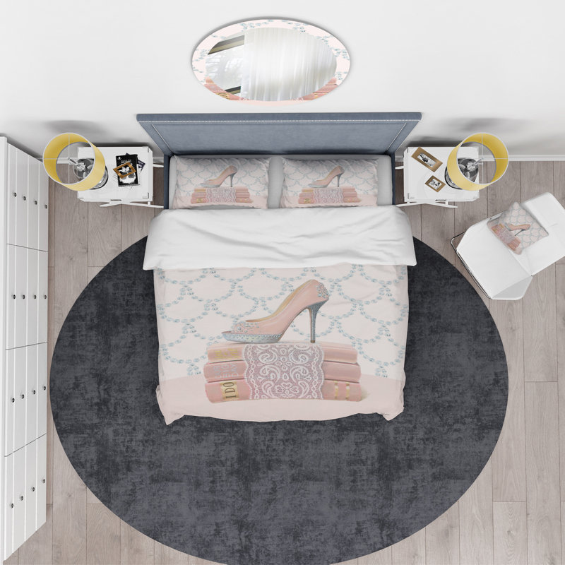 Glam Polyester Weave / Muslin Duvet Cover, King Duvet Cover + 2 Shams