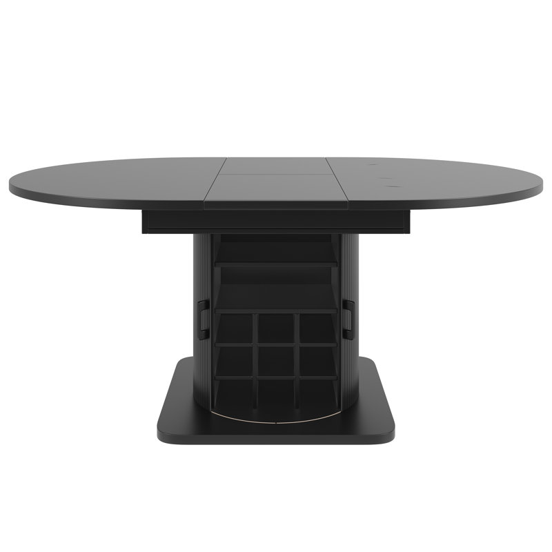 Extendable Dining Table, Black
