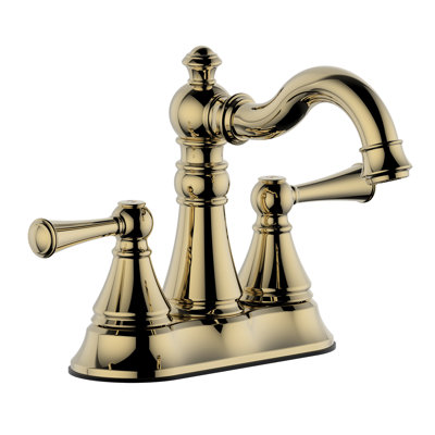 Centerset 2-handle Bathroom Faucet with Drain Assembly