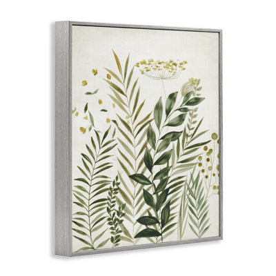  «Palm Leaves & Herbs», estampe numérique encadrée par Hannah Dawson