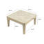 Square White-Washed Mango Wood Coffee Table
